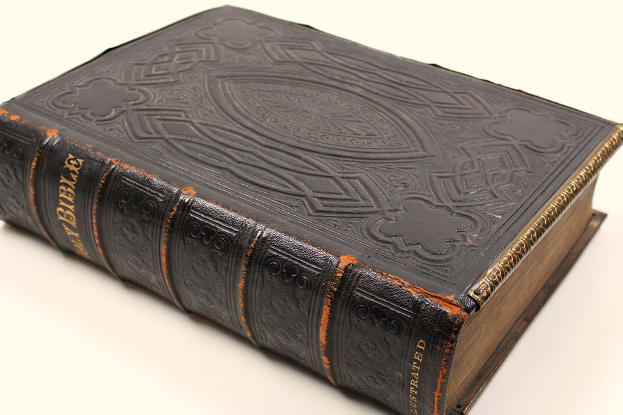 Leather-bound Bible