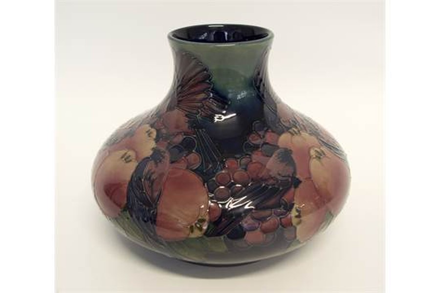 Moorcroft vase awaiting collection